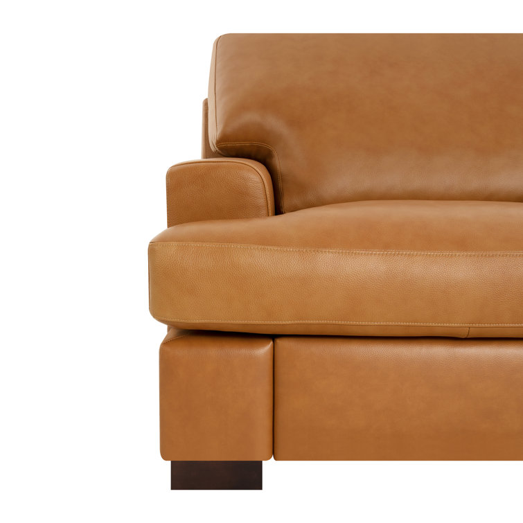 Latitude Run® Daryon Leather Club Accent Chair - Luxurious Comfort