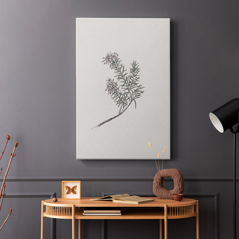 Imprimé floral rétro CLXIX - galerie Cavas, H 48 po x l 32 po