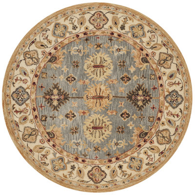 Antiquity Hand-Tufted Blue / Ivory Area Rug