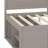 Space Saving Daybed Featuring Drawers and Shelves-128971367