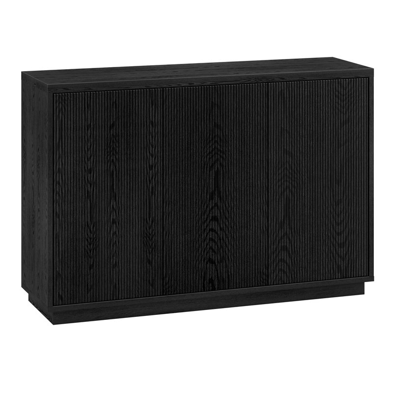 Brottman 120.5cm Sideboard, Black Grain