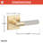 Aspra Square Passage Rosette, Smooth Grip-97952695