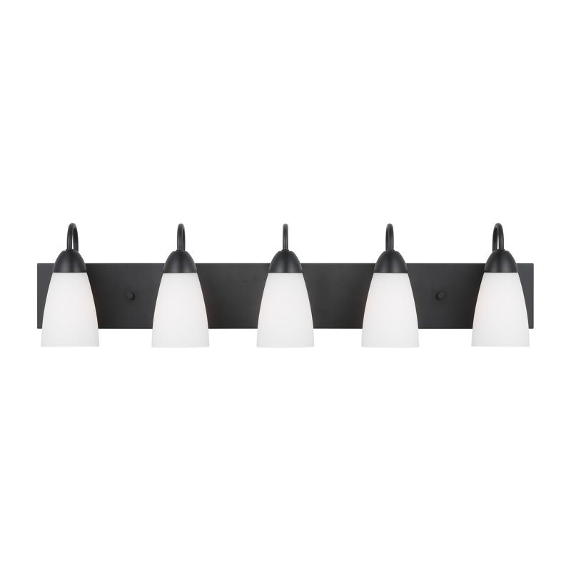 5 - Light Dimmable Vanity Light, Yes, Midnight Black