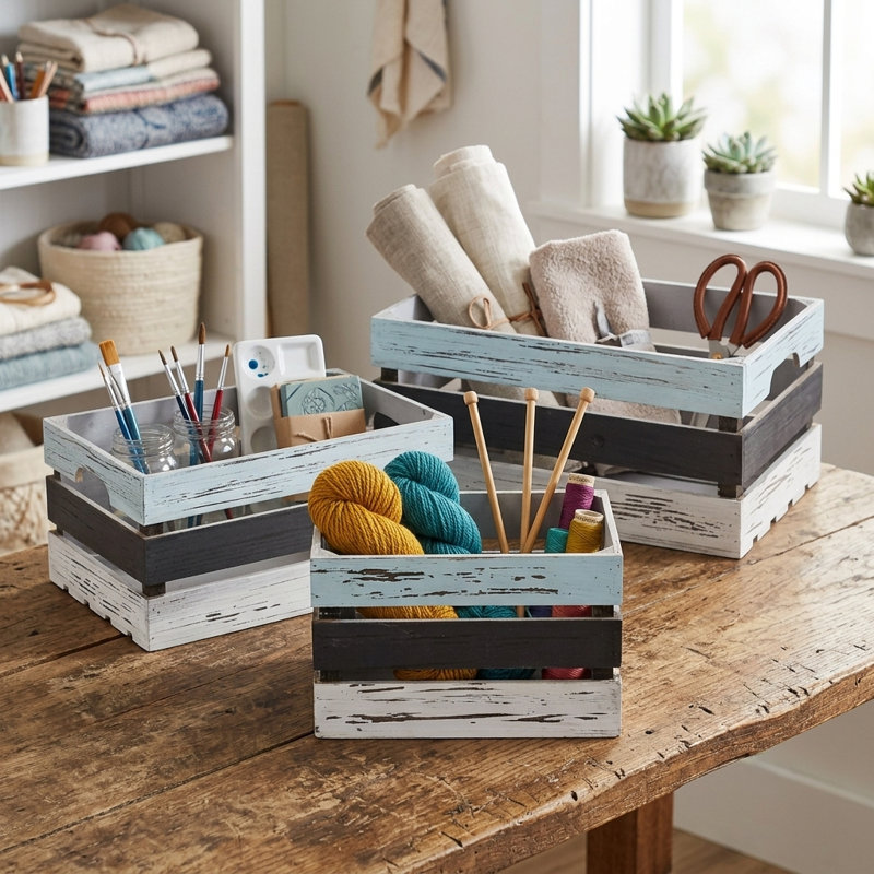 Iowa Park Handmade Wood Wood Crates