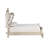 Monique Solid Wood Standard Bed with Upholstered Headboard in Champagne-93235300