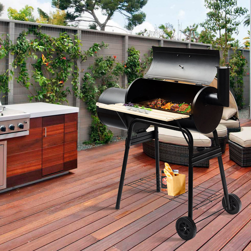 Dakota Fields Kwon 65cm W Charcoal Grill