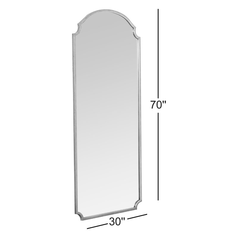 Orwell Flat Metal Mirror, Gold