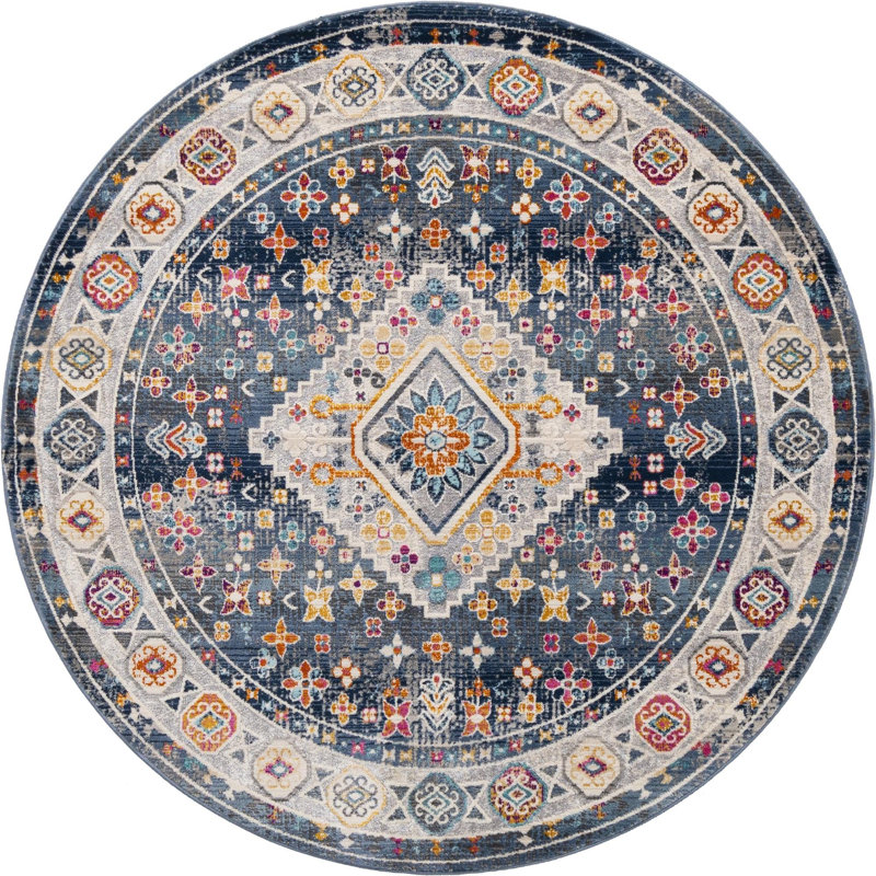 Oriental Indoor Rug, Round 5'1"