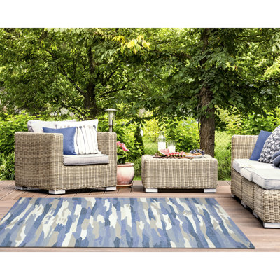 Tapis de couloir intérieur / extérieur bleu clair