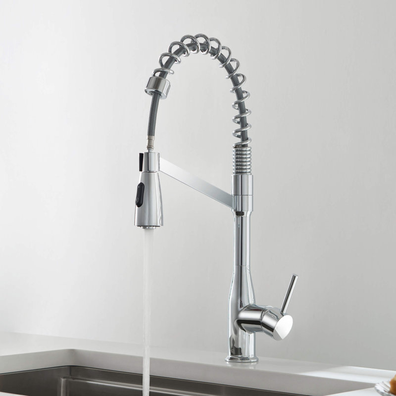 KIBI Largo Pull Down Kitchen Faucet, Chrome