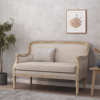 49.75"Wood Frame Loveseat Sofa