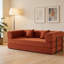Canapé-lit convertible avec coussin cylindrique et cadre de forme fixe pour des espaces de vie multifonctionnels.-793248487