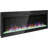 50" Recessed Thin Tempered Glass Front Wall Mounted Electric Fireplace With Remote And LED Light Heater-2100992599
