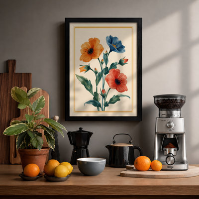 Study in Bloom Botanical - Framed Print