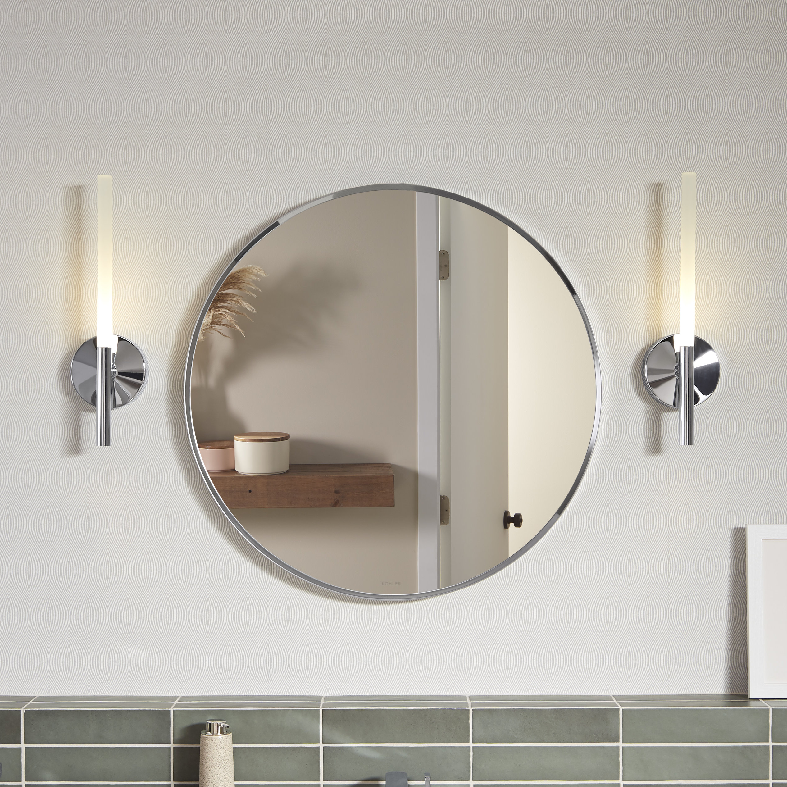 Kohler Essential Round Wall Mirror, Bathroom/Vanity Mirror with Frame & Reviews | Wayfair