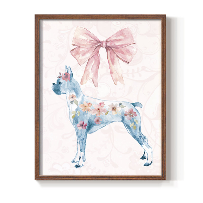 Sassy Lassie Framed Print - Solid Wood, Walnut, 15" H x 12" W