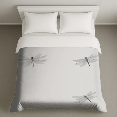 Three Dragonfly Illustration Duvet Covers