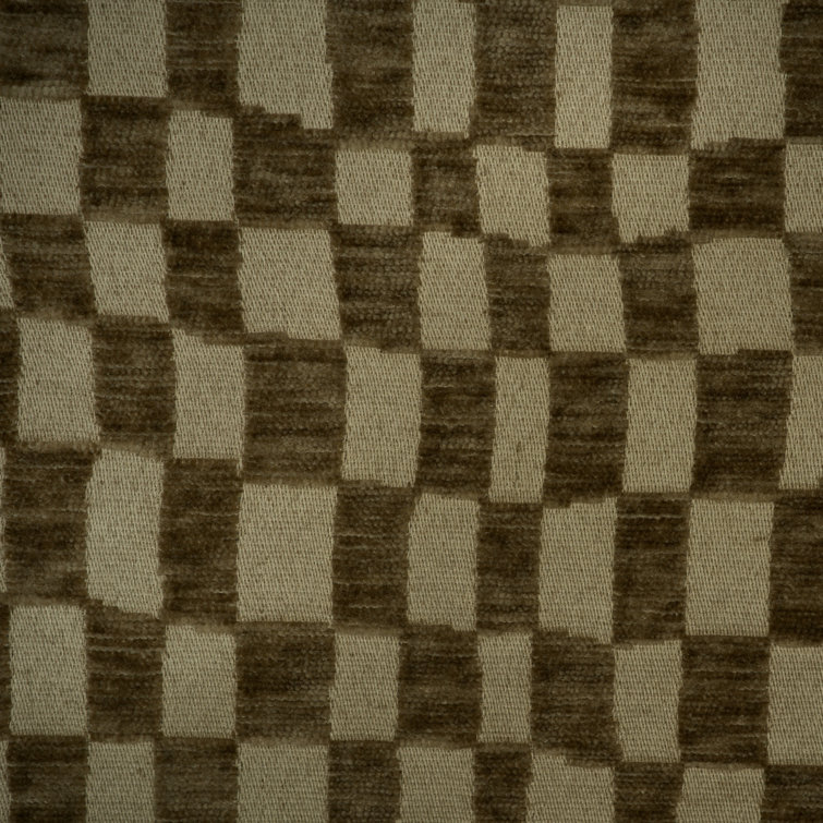 Checkmate - Damask Design Chenille Upholstery Fabric