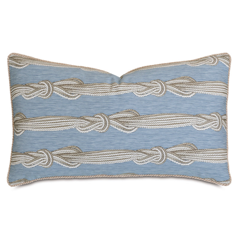 Housse de coussin décoratif en coton Miramar, Rectangle H 15 po x l 26 po