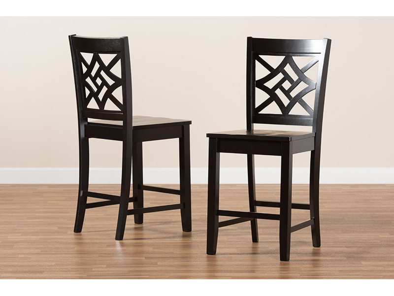 Tabouret de comptoir 24,2 po Heinemann, Chêne brun foncé