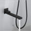 Système de douche de pluie mural carré 10 po, noir mat-125774951