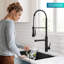 Robinet de cuisine rétractable à poignée simple à 2 fonctions de style commercial KRAUS Artec Pro -114318002
