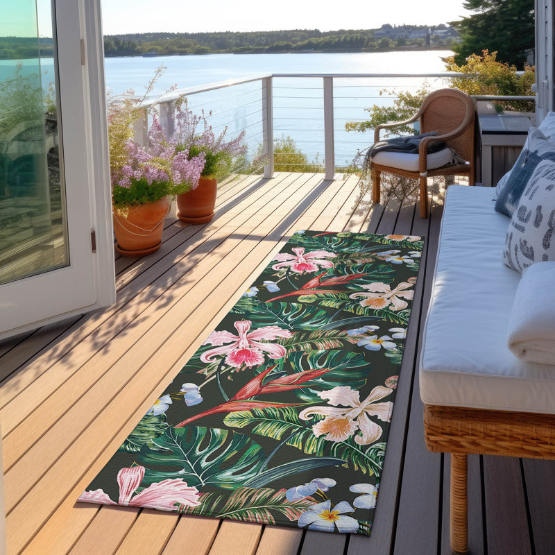 Tapis intérieur / extérieur Braggs, Tapis de couloir 2 pi 3 po x 7 pi 6 po