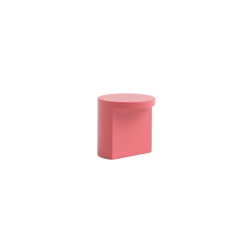 ROUS Hardware Mid-Century Modern Cutout Knob with Sleek Aluminum Design | 1 Count, Blush (Pink)