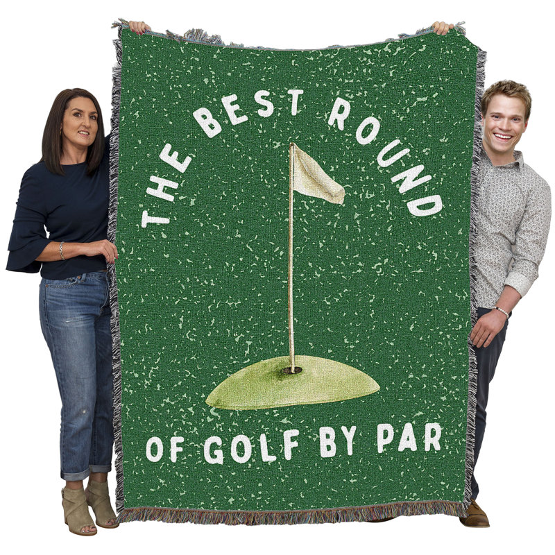 Jeté en coton Pure Country Weavers Best Round By Par XL, L 72 po x l 54 po
