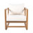 Jeffrey Outdoor 2-Piece Acacia Wood Conversation Set With Removable Cushions-124488431