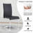 Upholstered Dining Chairs With Chrome Base, Comfortable Kitchen Chairs For Dining Room Or Apartment-1276216638-1276216634