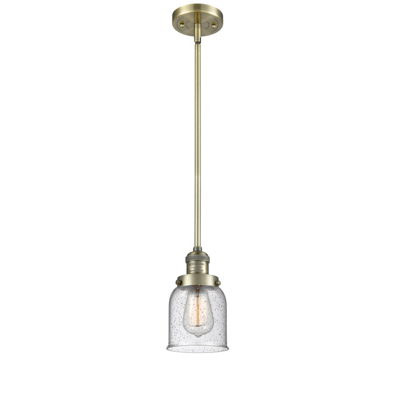 Hardison 1 - Light Single Pendant, Seedy, Antique Brass
