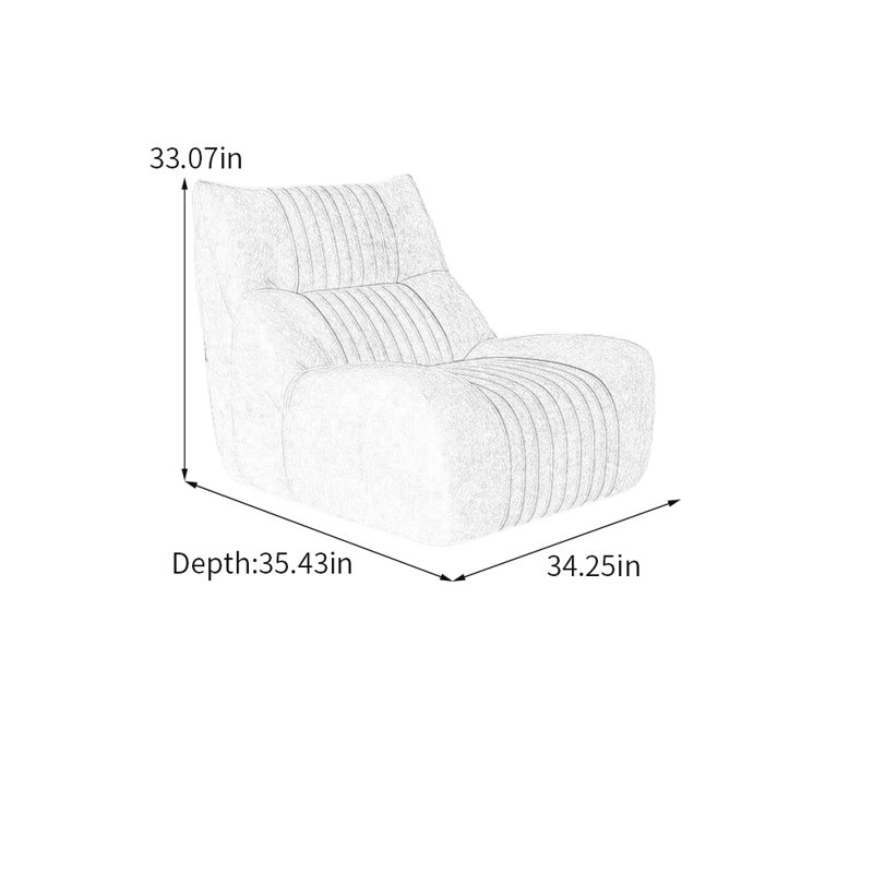 Chaise d'appoint luxueuse et élégante