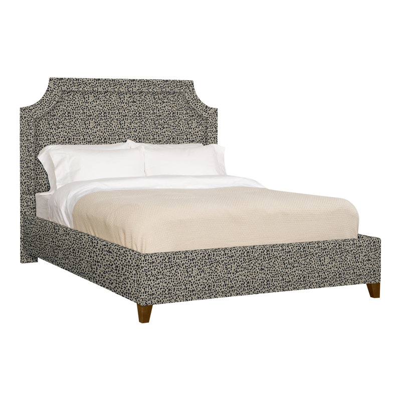 Audrey/Asher Upholstered Bed, No, Ian Smoke, Wrenn
