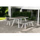 Jack 59'' Rectangular 6 - Person Outdoor Dining Set