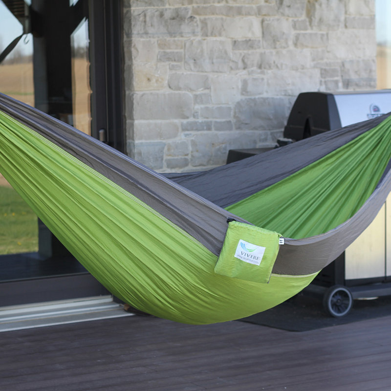 Hamac de camping double Kylee Parachute, Double, Tempête / pomme