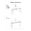 Table de canapé 1 pièce avec plateau en verre noir et pieds de style cabriole en acier inoxydable-212817650