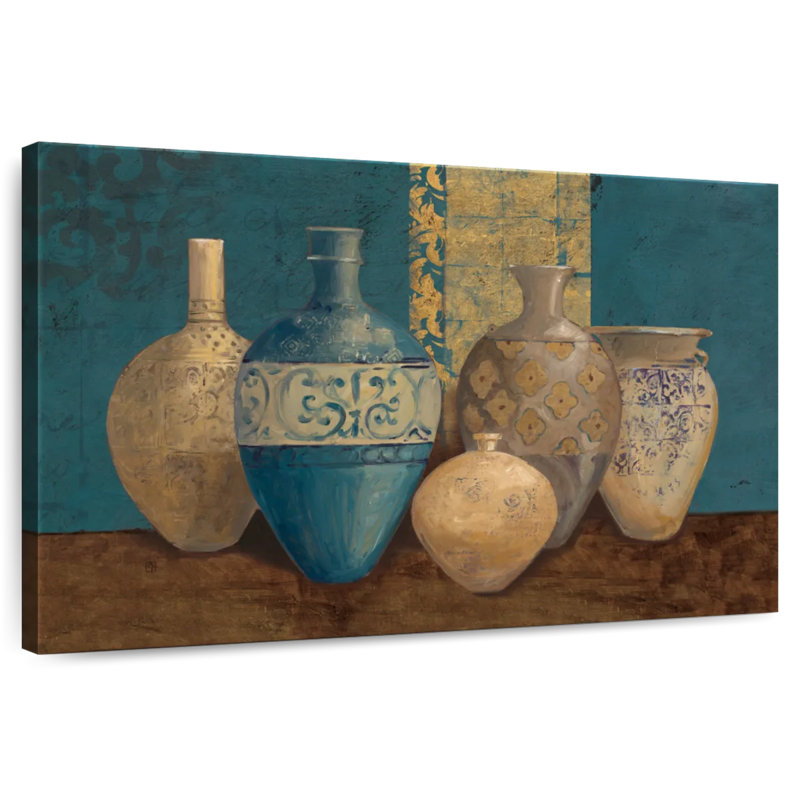 Senne Aegean Vessels On Turquoise