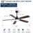 Classics Ceiling Fan With Led Light 6 Speed Wind 5 Blades Remote Control DC Motor For Indoor-1396145573-1396145570