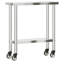 Tables de travail en acier inoxydable H 33,5 po VidaXL-96261897