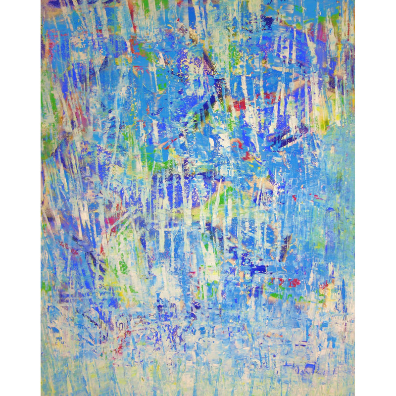 Marcher avec Joan Mitchell par Drew Gaffney, Pas de tapis, Toile tendue, H 24 po x l 18 po x P 1,5 po