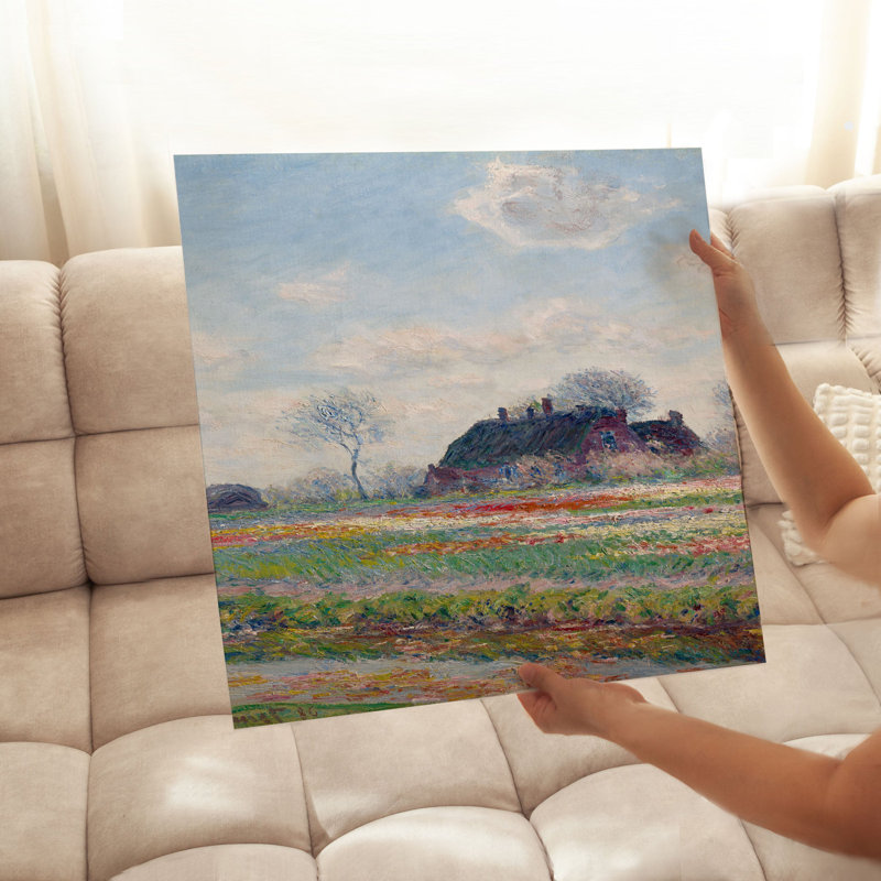 «Landscape and Nature Claude Monet - Tulip Fields at Sassenheim», reproduction d'art classique sans cadre, H 28 po x l 28 po