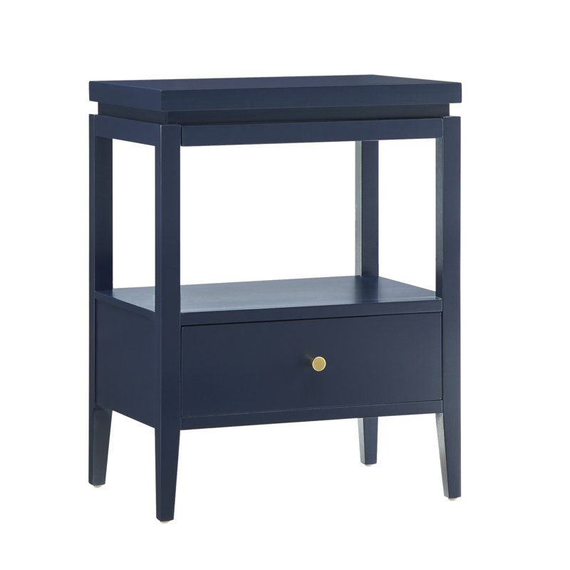 Table de chevet 1 tiroir Olana, Dark Blue