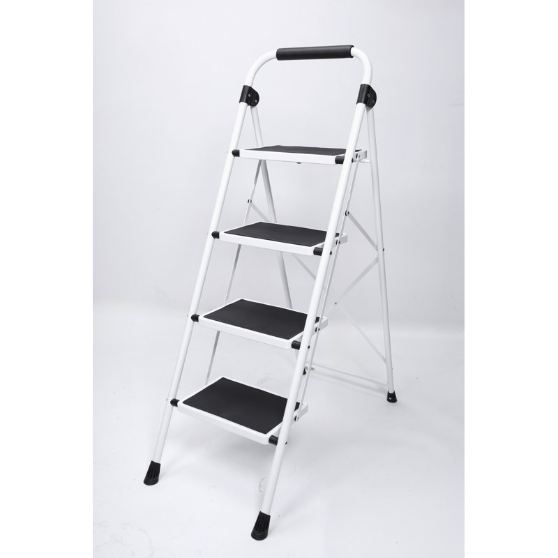 Escabeau, escabeau pliant à usage domestique en fer, 3,67 pi, Noir