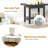 Forevich HDPE Shower Benches 24 X 13 Inch Waterproof Chair With Storage Shelf Poly Stool Seat-108572953