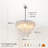 8-Light 35.4" Modern Capiz Shell Chandelier