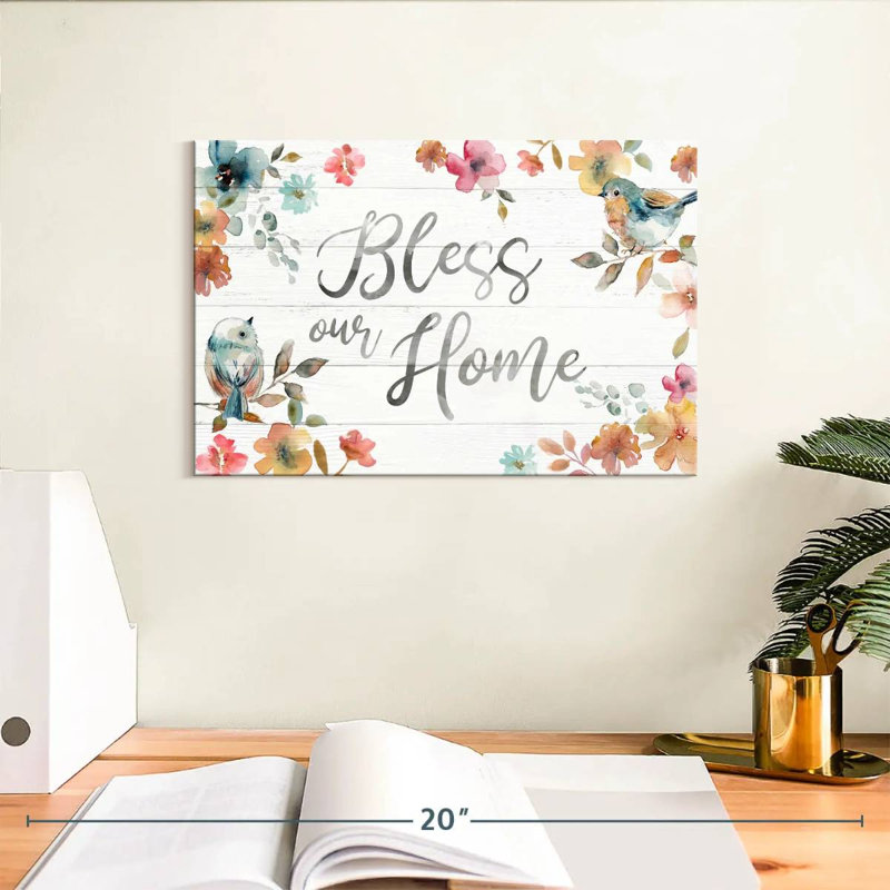 Plaque murale Kema Bless Our Home II, H 8 po x l 12 po