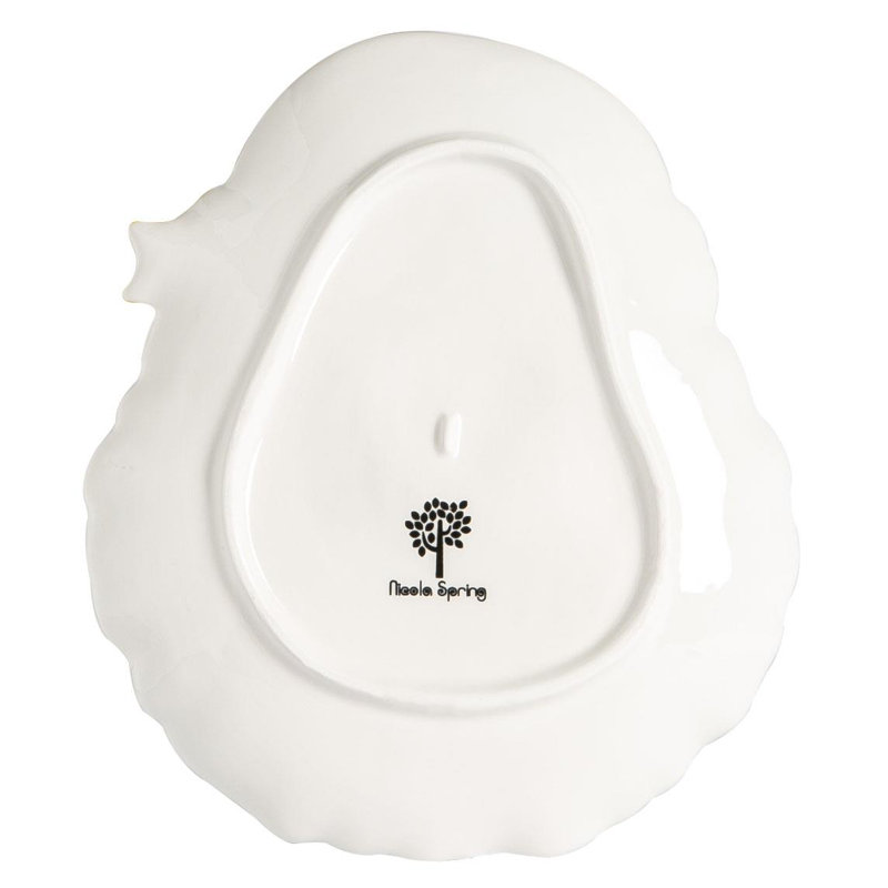 Nicola Spring - Father Christmas Serving Plates - 21 x 24.5cm - White