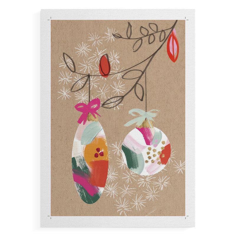 Collection Crafty Christmas B - Impression sur toile seulement - NON-CADRE, H 12 po x l 8 po