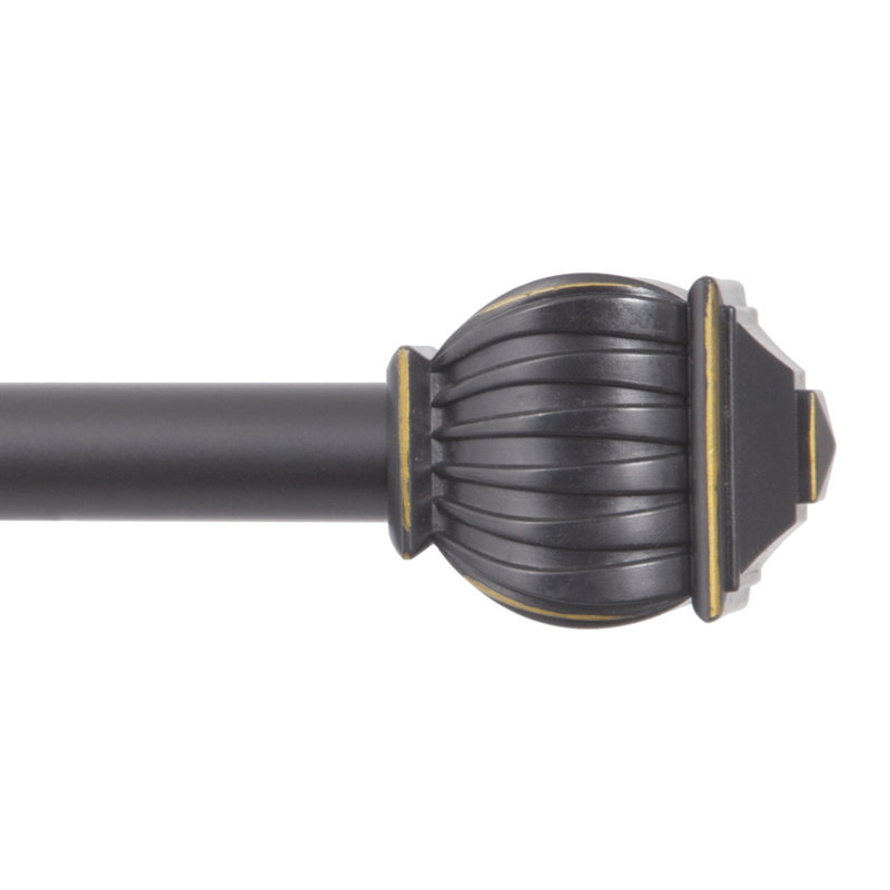 Kenney Oil Rubbed Bronze Adjustable Curtain Rod, 28-48 inches